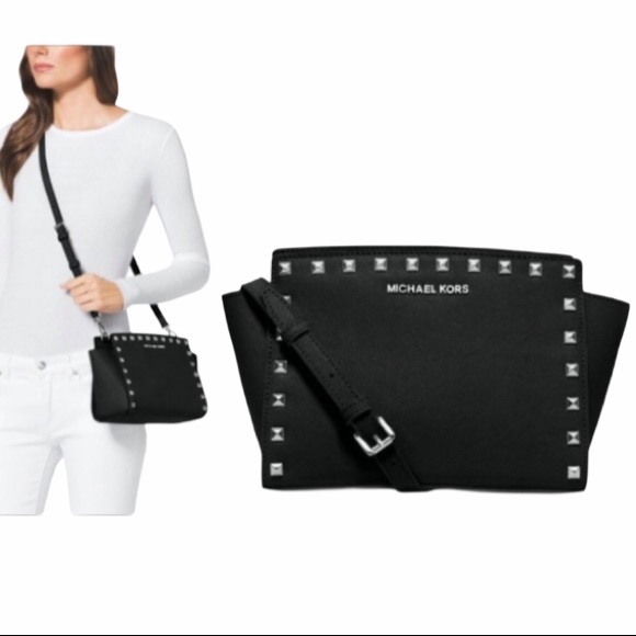 MICHAEL Michael Kors Handbags - MICHAEL Michael Kors Selma Stud Medium Messenger